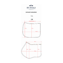 Tapis de selle HV Polo Elisa Dressage Marine Bleu marine Tapis de selle HV Polo Elisa Dressage Marine Bleu marine