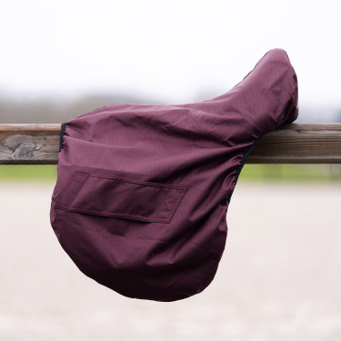 Housse de selle HV Polo Jumping Vin Rouge Housse de selle HV Polo Jumping Vin Rouge