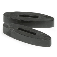 Arrêtoirs de rênes silicone Shires Noir