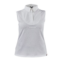 Mouwloze blouse met lavallière Shires Aubrion Wit