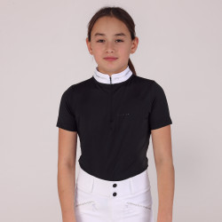 Chemise de concours Optima LX jeune cavalier Shires Aubrion Noir