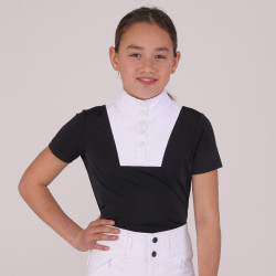 Chemise de concours Optima MX jeune cavalier Shires Aubrion Noir