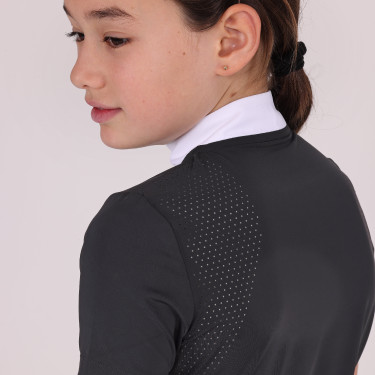 Chemise de concours Optima Qx jeune cavalier Shires Aubrion Noir