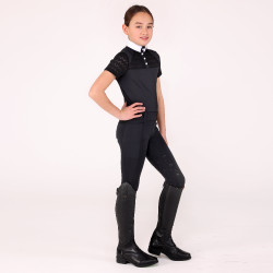 Chemise de concours Optima Vx jeune cavalier Shires Aubrion Noir