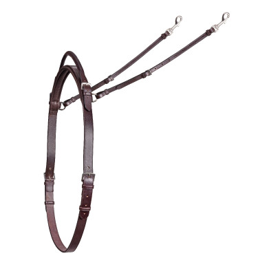 Collier de cou avec poignée Shires Velociti Gara Marron