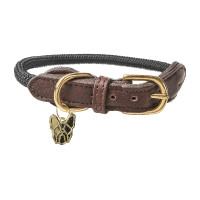 Fijne touwhalsband Shires Digby & Fox Zwart Fijne touwhalsband Shires Digby & Fox Zwart