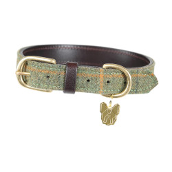 Collier pour chien en tweed Shires Digby & Fox Carreaux rouge / jaune / bleu Motifs