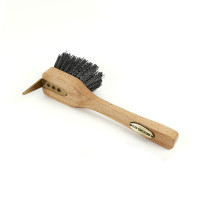 Cure-pied brosse Premium Shires Ezi-Groom Bois Beige