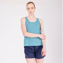 Shires Aubrion React katoenen tanktop Nevel Blauw