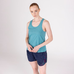 Shires Aubrion React katoenen tanktop Nevel Blauw