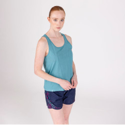 Shires Aubrion React katoenen tanktop Nevel Blauw