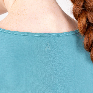 Shires Aubrion React katoenen tanktop Nevel Blauw