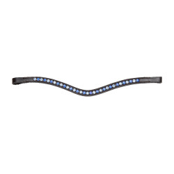 Frontal strass bleu Shires Velociti Gara Noir