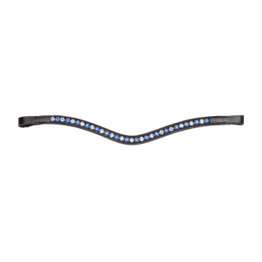 Frontal strass bleu Shires Velociti Gara Noir
