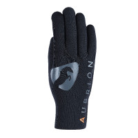 Stalhandschoenen SuperGrip Shires Aubrion Zwart