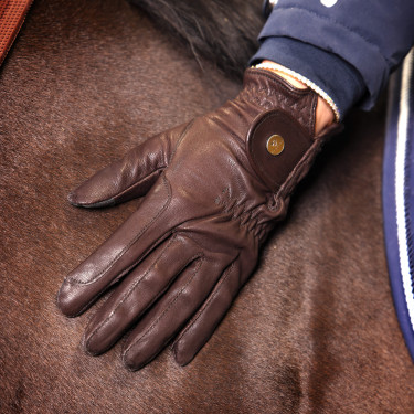 Shires Aubrion Estade rijhandschoenen Bruin