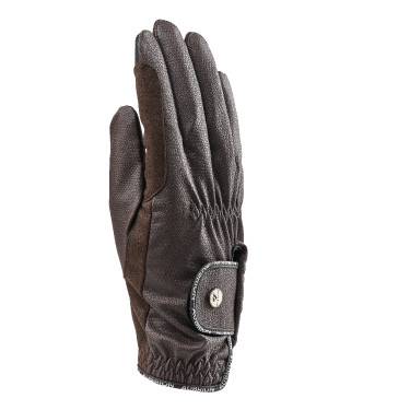 Gants d'équitation Stadium Shires Aubrion Marron