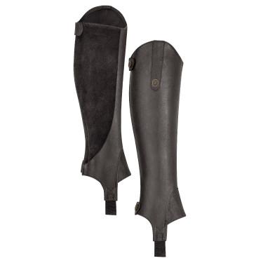 Mini-chaps synthétiques adulte Shires Moretta Noir