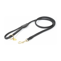 Laisse pour chien en cuir rond Shires Digby & Fox Noir Laisse pour chien en cuir rond Shires Digby & Fox Noir