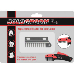 Shires Solocomb vervangmessen Zilver