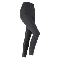 Legging d'équitation Hudson fille Shires Aubrion Noir Legging d'équitation Hudson fille Shires Aubrion Noir