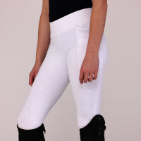 Legging d'équitation Optima Gx jeune cavalier Shires Aubrion Blanc