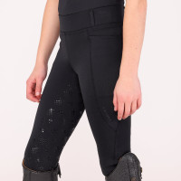 Legging d'équitation Optima LX jeune cavalier Shires Aubrion Noir Legging d'équitation Optima LX jeune cavalier Shires Aubrion Noir