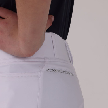 Legging d'équitation Optima LX jeune cavalier Shires Aubrion Blanc
