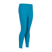 Legging d'équitation React Rhythm jeune cavalier Shires Aubrion Martin-pêcheur Bleu