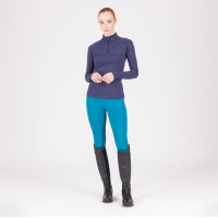 Legging d'équitation React Rhythm Shires Aubrion Martin-pêcheur Bleu