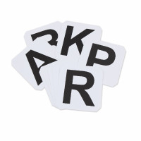 Lettres de dressage autocollantes Shires Blanc