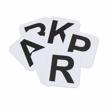 Lettres de dressage autocollantes Shires Blanc