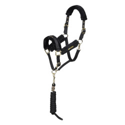 Licol et longe logo Shires Arma Noir