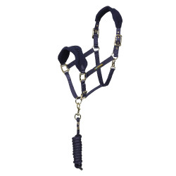 Licol et longe polaire Shires Arma Marine Bleu marine