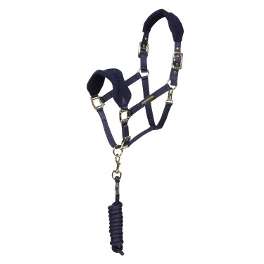 Licol et longe polaire Shires Arma Marine Bleu marine