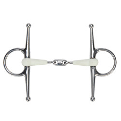 Mors à aiguilles double brisure EquiKind Softie Shires Acier Argent
