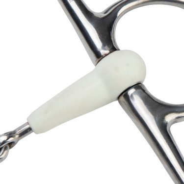 Mors à aiguilles double brisure EquiKind Softie Shires Acier Argent