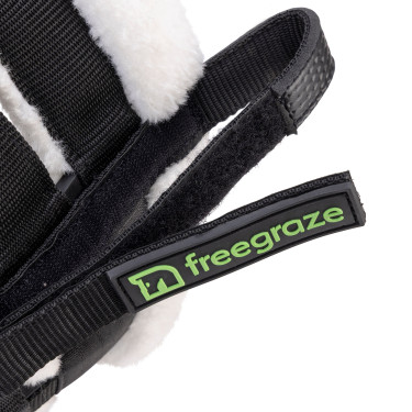 Afneembare weidegraasmasker AirFlow Deluxe zwart Shires FreeGraze Zwart