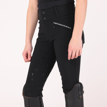Pantalon d'équitation Optima LX jeune cavalier Shires Aubrion Noir Pantalon d'équitation Optima LX jeune cavalier Shires Aubrion Noir