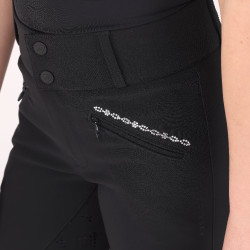 Pantalon d'équitation Optima LX jeune cavalier Shires Aubrion Noir Pantalon d'équitation Optima LX jeune cavalier Shires Aubrion Noir