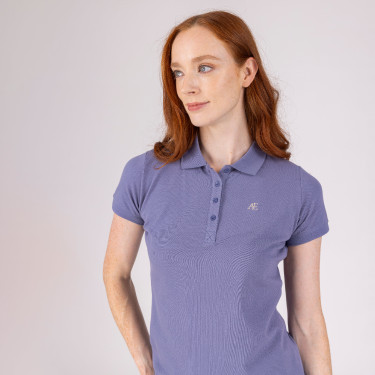 Polo manches courtes Equestrian Shires Aubrion Orage Bleu Polo manches courtes Equestrian Shires Aubrion Orage Bleu