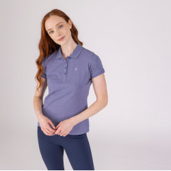 Polo manches courtes Equestrian Shires Aubrion Orage Bleu Polo manches courtes Equestrian Shires Aubrion Orage Bleu