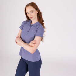 Polo manches courtes Equestrian Shires Aubrion Orage Bleu Polo manches courtes Equestrian Shires Aubrion Orage Bleu