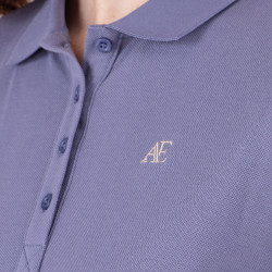 Polo manches courtes Equestrian Shires Aubrion Orage Bleu Polo manches courtes Equestrian Shires Aubrion Orage Bleu