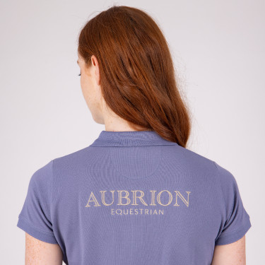 Polo manches courtes Equestrian Shires Aubrion Orage Bleu Polo manches courtes Equestrian Shires Aubrion Orage Bleu