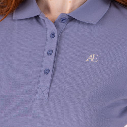Polo manches courtes Equestrian Shires Aubrion Orage Bleu Polo manches courtes Equestrian Shires Aubrion Orage Bleu