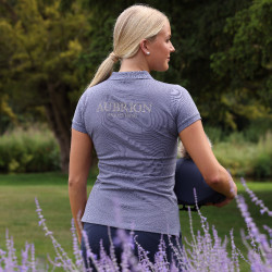 Polo manches courtes Equestrian Shires Aubrion Orage Bleu Polo manches courtes Equestrian Shires Aubrion Orage Bleu
