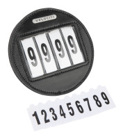 Porte-numéro rond x4 Shires Velociti Noir