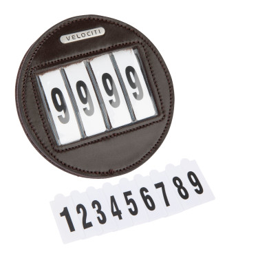 Porte-numéro rond x4 Shires Velociti Marron