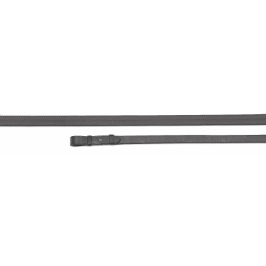 Rênes caoutchouc à insert nylon Shires Velociti Gara Noir